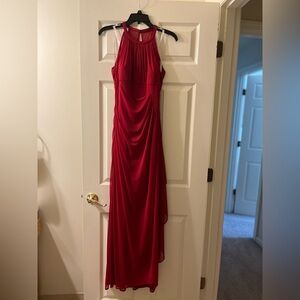 David’s bridal red bridesmaid dress size 8